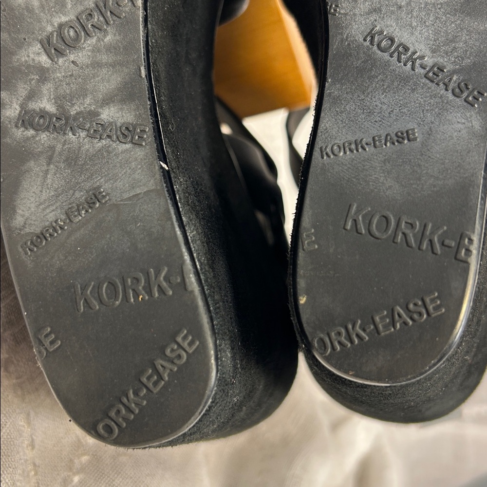 NWOT Kork Ease leather suede sandal wedge - Picture 9 of 16